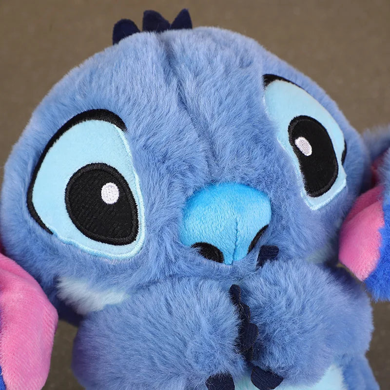 New  Lilo&Stitch Plush Doll with Breath Child Peluche Soothes Toy Anime Baby Music Light Sleep Toys Pink Stitch Kids Gifts